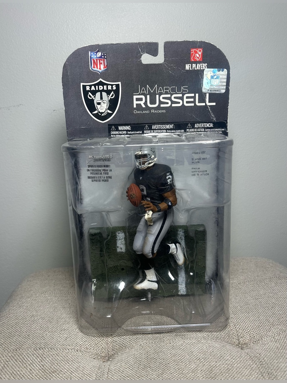 JaMarcus Russell NFL McFarlane Oakland Raiders Figure Series 17 RC 2008 Sealed